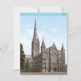 Postal Catedral de Salisbury en Inglaterra (1900)