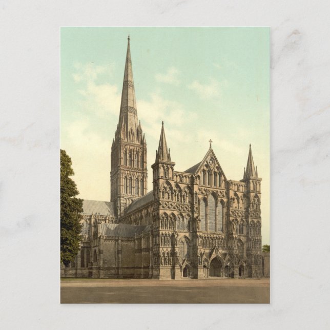 Postal Catedral de Salisbury II, Wiltshire, Inglaterra (Anverso)