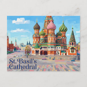 Postal Catedral de San Basilio Rusia