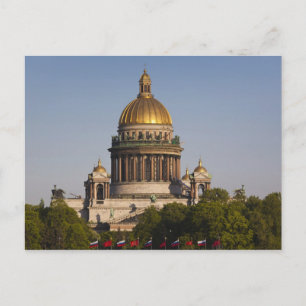 Postal Catedral de San Isaac, del río Neva