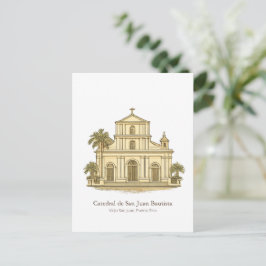 Postal Catedral de San Juan – Old San Juan