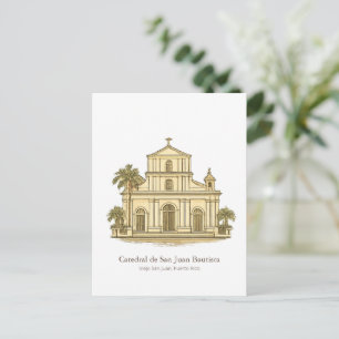 Postal Catedral de San Juan – Old San Juan