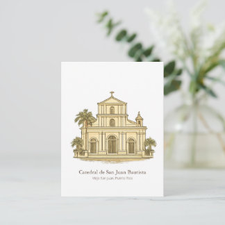 Postal Catedral de San Juan – Old San Juan
