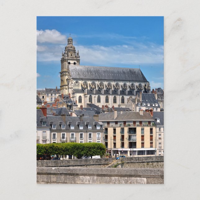 Postal Catedral de San Luis en Blois en Francia Postcard (Anverso)