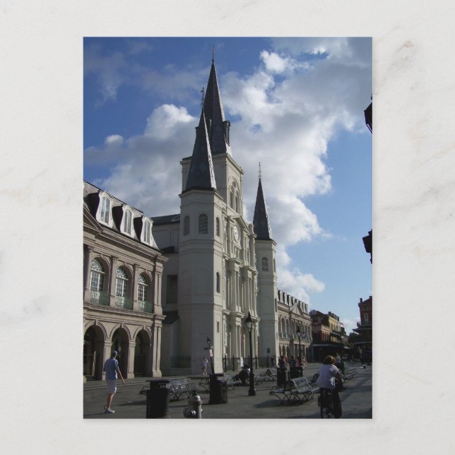 Postal Catedral de San Luis Nueva Orleans Louisiana (Anverso)