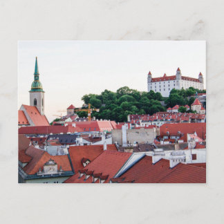 Postal Catedral de San Martín y Castillo de Bratislava