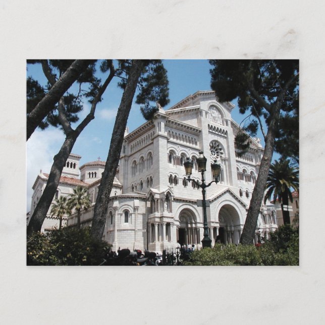 Postal Catedral de San Nicolás de Mónaco (Anverso)