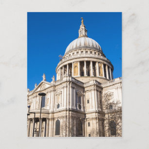 Postal Catedral de San Pablo de Londres con cielo azul
