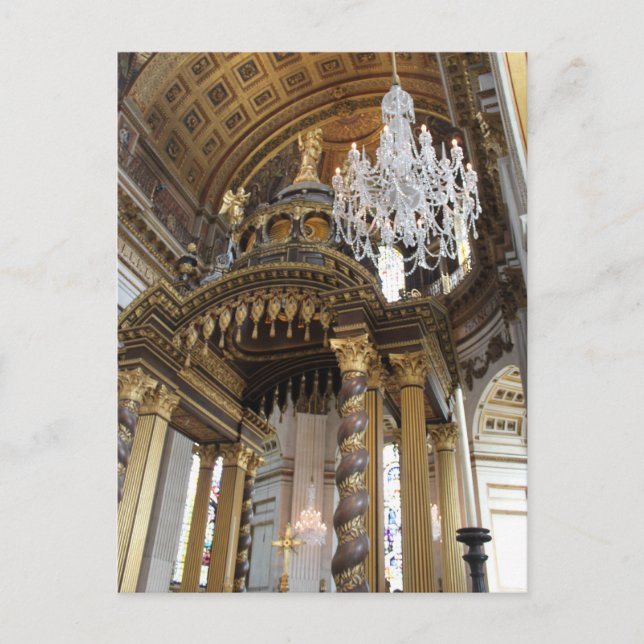 Postal Catedral de San Pablo, Londres (Anverso)