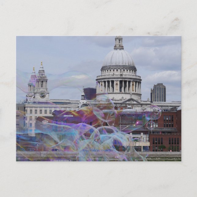 Postal Catedral de San Pablo, Londres, Inglaterra (Anverso)