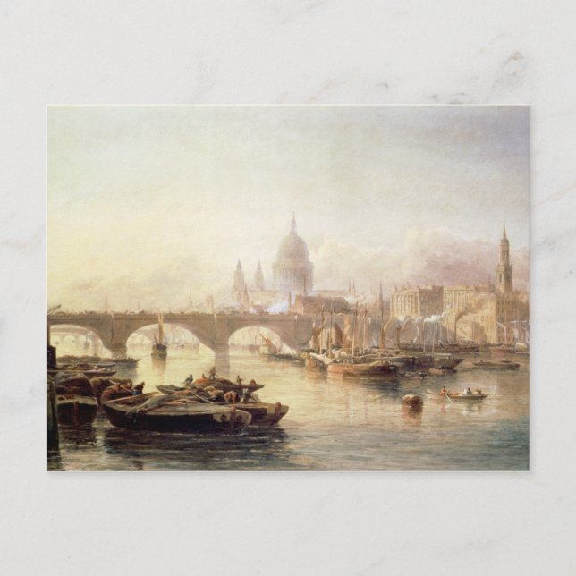 Postal Catedral de San Pablo y Puente de Londres (Anverso)