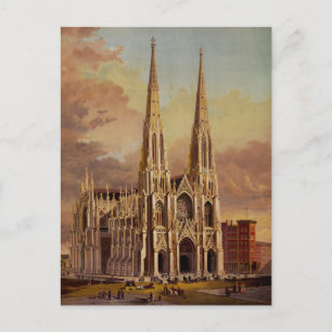 Postal Catedral de San Patricio en Midtown Manhattan