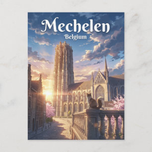 Postal Catedral de San Rumboldo Bélgica