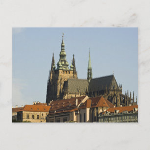 Postal Catedral de San Vito y Castillo de Praga, uno de