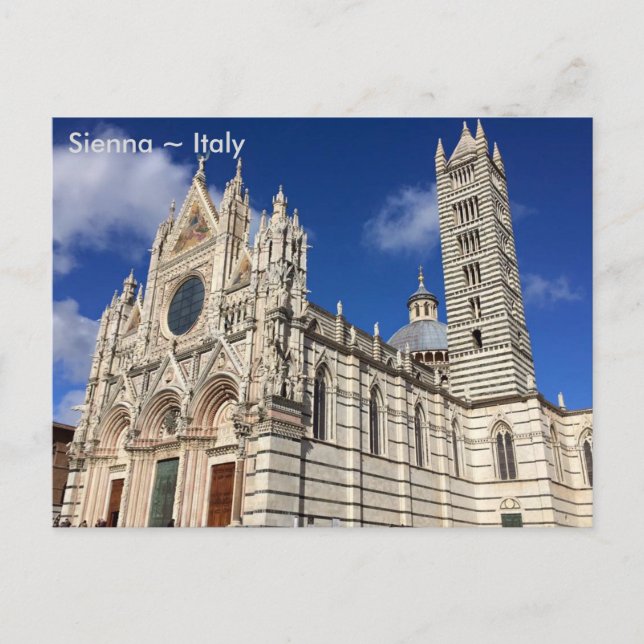 Postal Catedral de Santa Maria Assunta, Siena, Italia (Anverso)