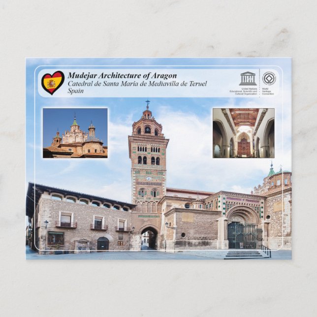 Postal Catedral de Santa María de Mediavilla de Teruel (Anverso)