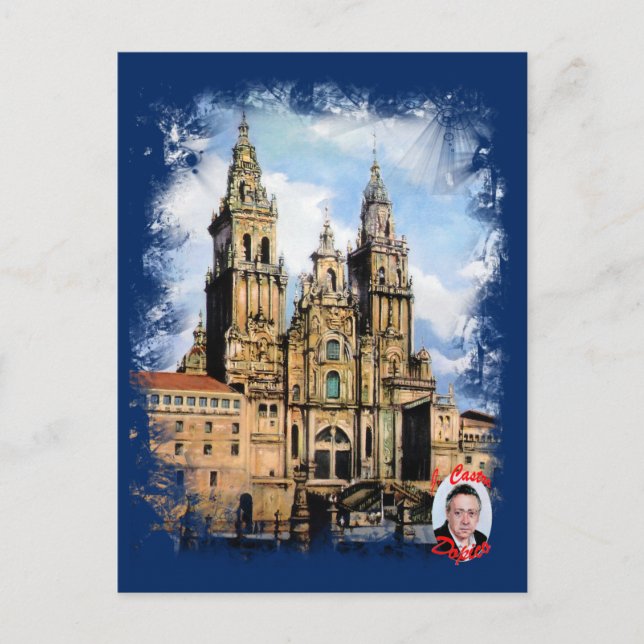Postal Catedral de Santiago de Compostela (A Coruña) (Anverso)