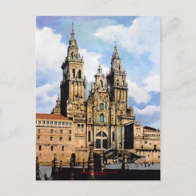 Postal Catedral de Santiago de Compostela (A Coruña) (Anverso)