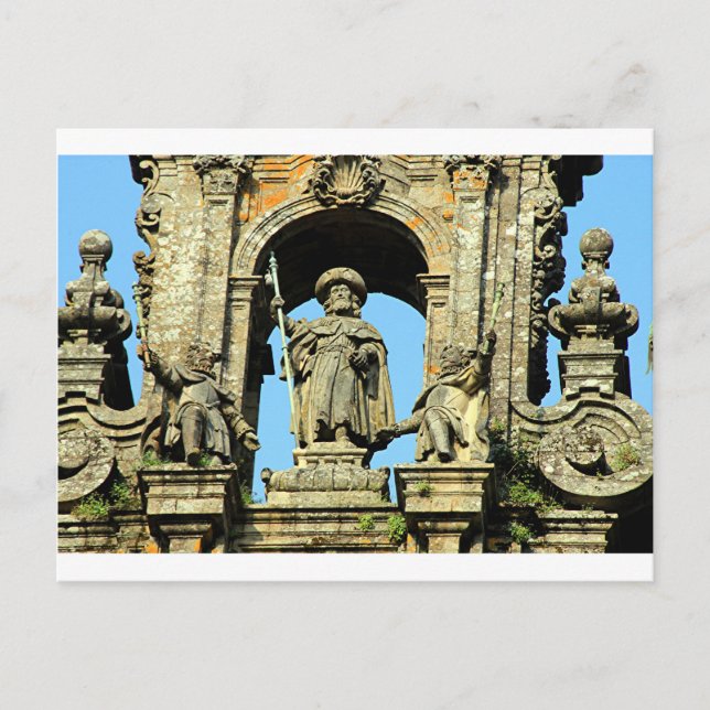 Postal Catedral de Santiago de Compostela, España (Anverso)