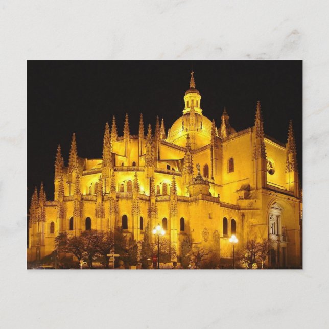 Postal Catedral de Segovia, España (Anverso)