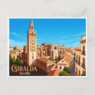 Postal Catedral de Sevilla y Giralda España