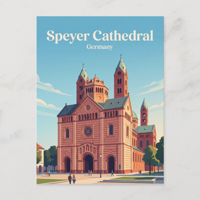 Postal Catedral de Speyer Alemania (Anverso)