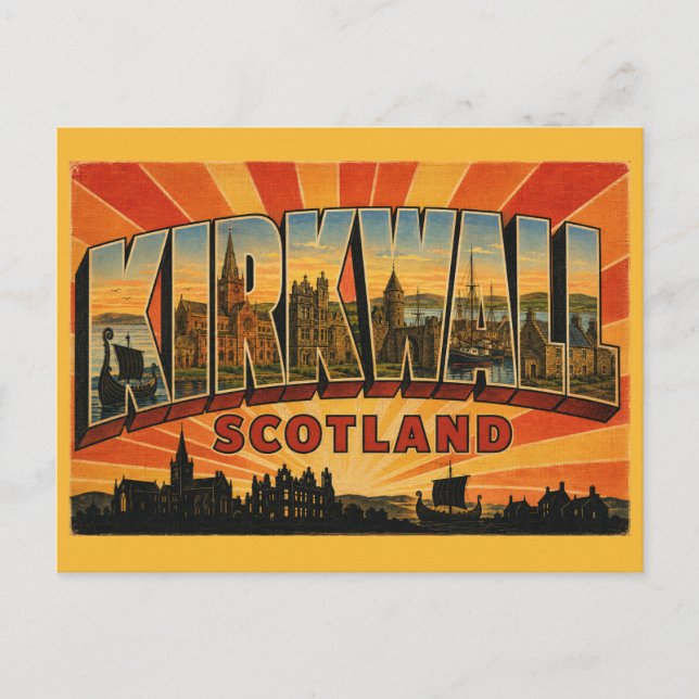 Postal Catedral de St. Magnus Kirkwall Escocia (Anverso)