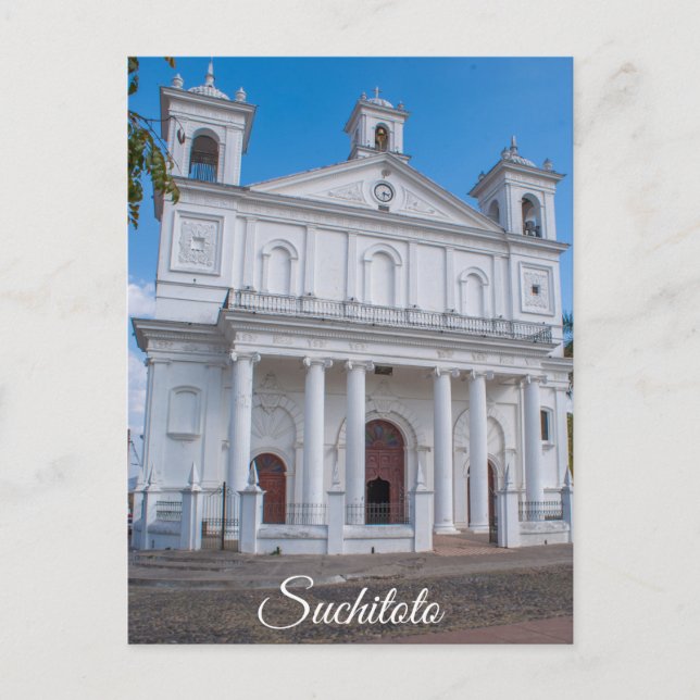 Postal Catedral de Suchitoto, El Salvador (Anverso)