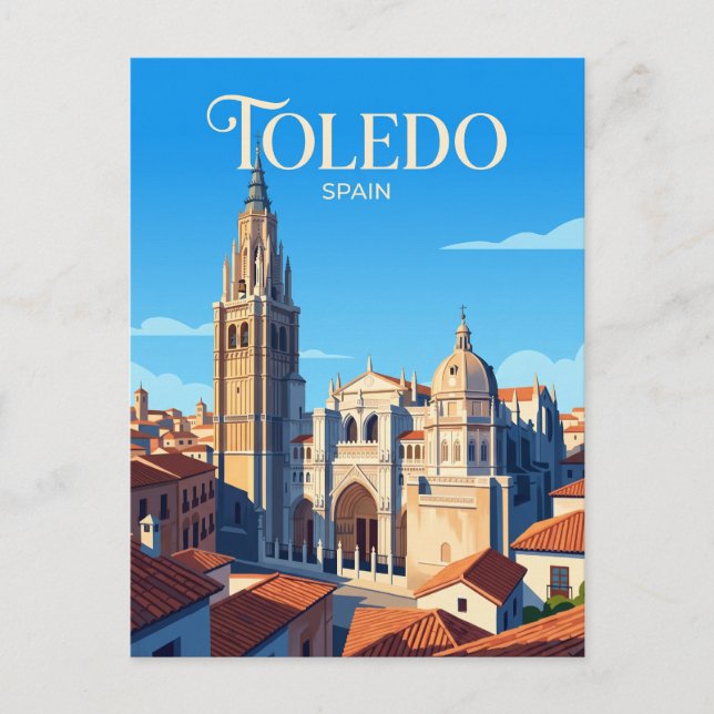 Postal Catedral de Toledo España (Anverso)