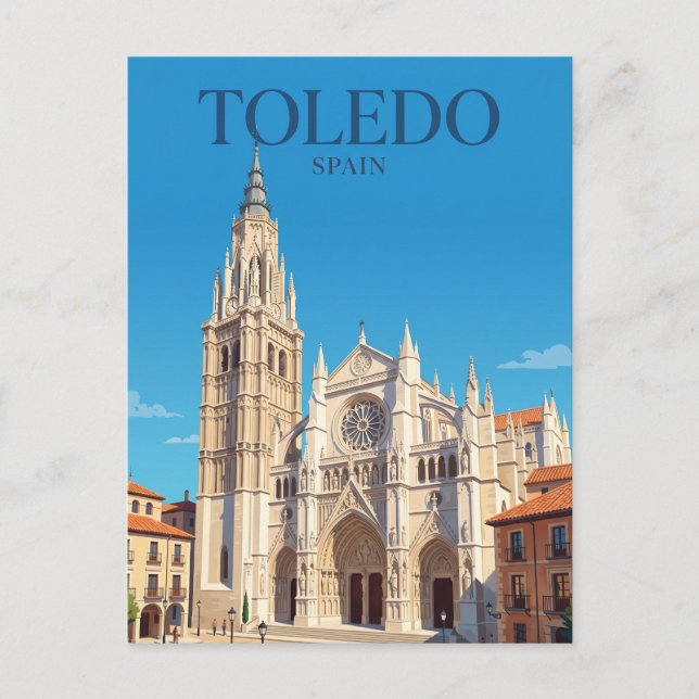Postal Catedral de Toledo España (Anverso)