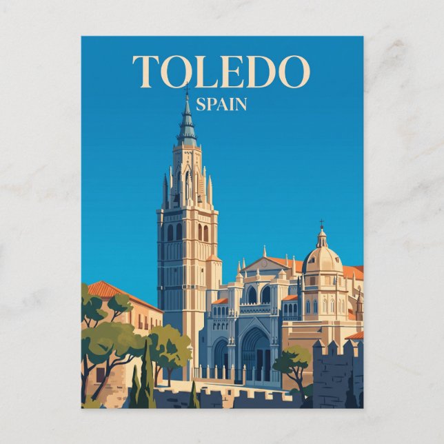 Postal Catedral de Toledo España (Anverso)