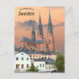 Postal Catedral de Uppsala en Uppsala, Suecia
