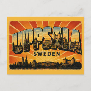Postal Catedral de Uppsala Suecia