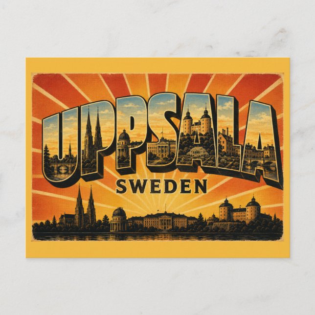 Postal Catedral de Uppsala Suecia (Anverso)