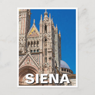 Postal Catedral de Viajes de Siena Italia