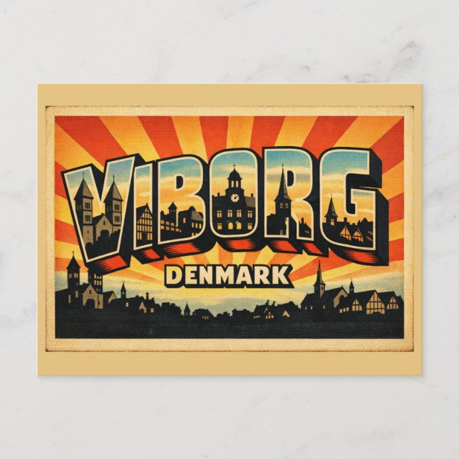 Postal Catedral de Viborg Dinamarca (Anverso)