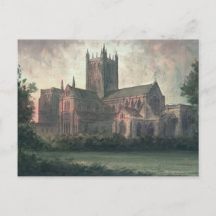 Postal Catedral de Wells: vista desde el sudeste