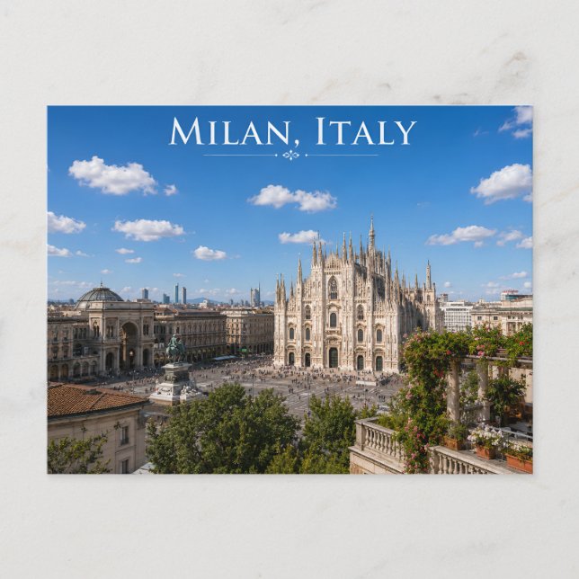 Postal Catedral del Duomo Ciudad Cielo (Anverso)