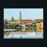 Postal Catedral del Salvador de Zaragoza (La Seo)<br><div class="desc">Patrimonio de la Humanidad en España Arquitectura Mudéjar de Aragón / Arquitectura mudéjar de Aragón El desarrollo en el siglo XII del arte mudéjar en Aragón fue resultado de las condiciones políticas, sociales y culturales particulares que prevalecieron en España después de la Reconquista. Este arte, influenciado por la tradición islámica,...</div>