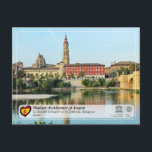 Postal Catedral del Salvador de Zaragoza (La Seo)<br><div class="desc">Patrimonio de la Humanidad en España Arquitectura Mudéjar de Aragón / Arquitectura mudéjar de Aragón El desarrollo en el siglo XII del arte mudéjar en Aragón fue resultado de las condiciones políticas, sociales y culturales particulares que prevalecieron en España después de la Reconquista. Este arte, influenciado por la tradición islámica,...</div>