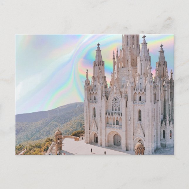 Postal Catedral holográfica (Anverso)