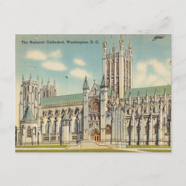 Postal Catedral Nacional, Washington D.C. (Anverso)