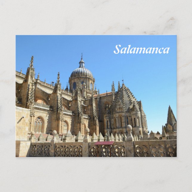 Postal Catedral Nueva de Salamanca (Anverso)