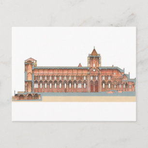 Postal Catedral románica de Santiago de Compostela. 2