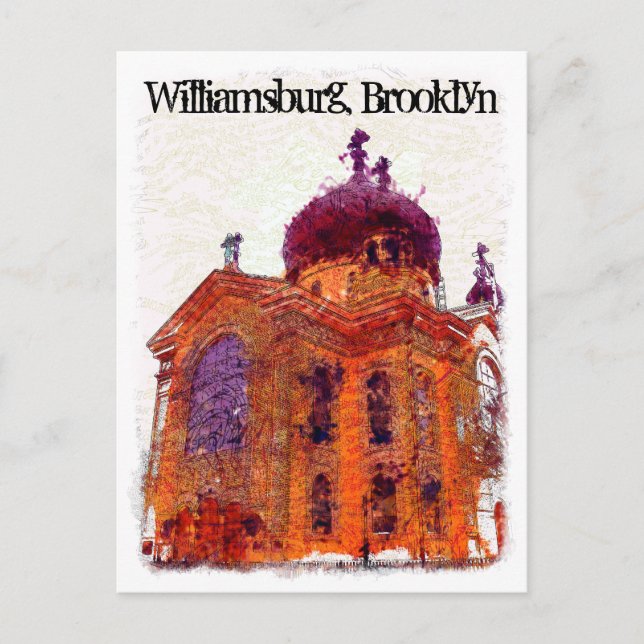Postal Catedral, Williamsburg, Brooklyn (Anverso)