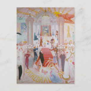 Postal Catedrales de arte de Florine Stettheimer