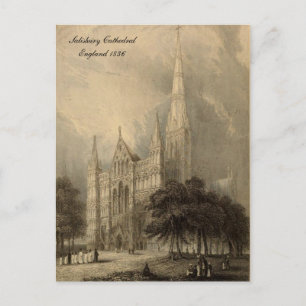 Postal Catedrales de Inglaterra Series: Salisbury 1836
