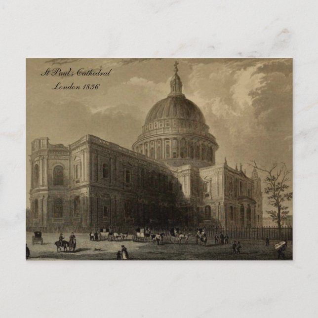 Postal Catedrales de la Serie de Inglaterra: 1836 de San  (Anverso)