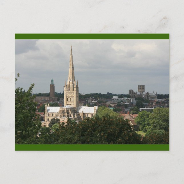 Postal Catedrales de Norwich. (Anverso)