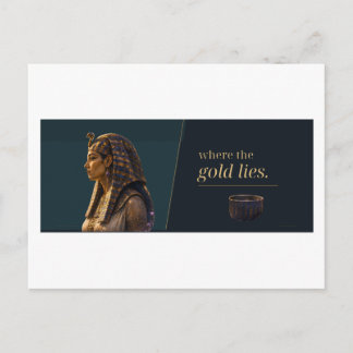 Postal Cátedras de Oro Retrato Egipcio Cita Literaria